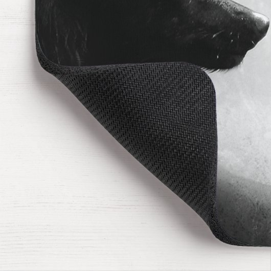 Zwei Wölfe gegenüberstehen Mousepad (Ecke)