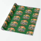 Zwei Wölfe Geschenkpapier (Ungerollt)
