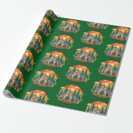 Zwei Wölfe Geschenkpapier