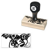 Zwei Wölfe Herbst Gummistempel (Stempel)