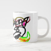 Zwei Wölfe Herbst Jumbo-Tasse (Rechts)