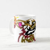 Zwei Wölfe Herbst Kaffeetasse (Vorderseite Links)