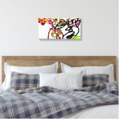 Zwei Wölfe Herbst Leinwanddruck (Insitu (Schlafzimmer))