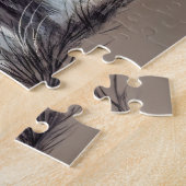 Zwei Wölfe im Mondlicht mit Rudel Puzzle (Seite)