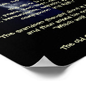 Zwei Wölfe - Indianermetapher Poster (Ecke)