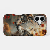 Zwei Wölfe iPhone 16 Hülle (Rückseite (Horizontal))