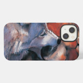 Zwei Wölfe iPhone Hülle (Rückseite (Horizontal))