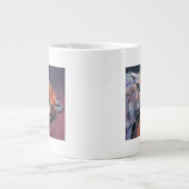 Zwei Wölfe Jumbo-Tasse (Vorderseite)
