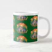 Zwei Wölfe Jumbo-Tasse (Rechts)