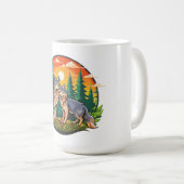 Zwei Wölfe Kaffeetasse (VorderseiteRechts)