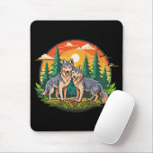 Zwei Wölfe Mousepad (Mit Mouse)