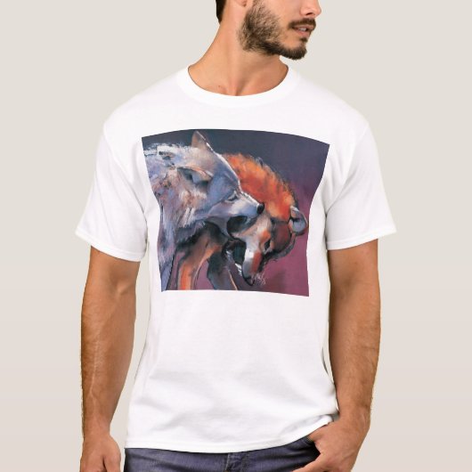 Zwei Wölfe T-Shirt (Vorderseite)