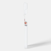 Zwei Wölfe umgeben von Blume iPhone Hülle (Linke Seite)