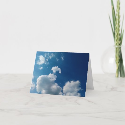 Zwei Wolken Dankeskarte (Vorderseite)