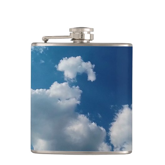 Zwei Wolken Flachmann (Vorderseite)