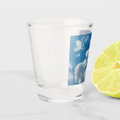 Zwei Wolken Schnapsglas (Links)