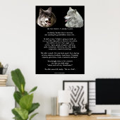 ZWEI WOLVES CHEROKEE TALE Art Poster (Heimbüro)