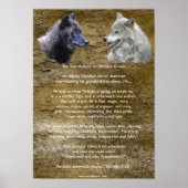 ZWEI WOLVES CHEROKEE TALE Art Poster (Vorne)