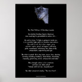 ZWEI WOLVES CHEROKEE TALE Art Poster (Vorne)