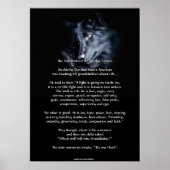 ZWEI WOLVES CHEROKEE TALE Art Poster (Vorne)
