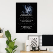 ZWEI WOLVES CHEROKEE TALE Art Poster (Heimbüro)