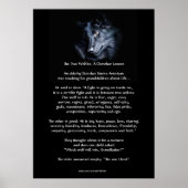 ZWEI WOLVES CHEROKEE TALE Art Poster (Vorne)
