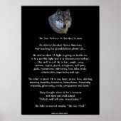 ZWEI WOLVES CHEROKEE TALE Art Poster (Vorne)