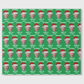 Zwei Worte frohe 4. Juli Joe Biden Weihnachten Geschenkpapier (Flach)