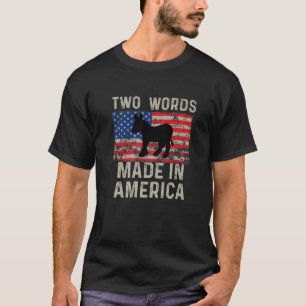 Zwei Wörter aus Amerika Funny Biden Humorischer Qu T-Shirt