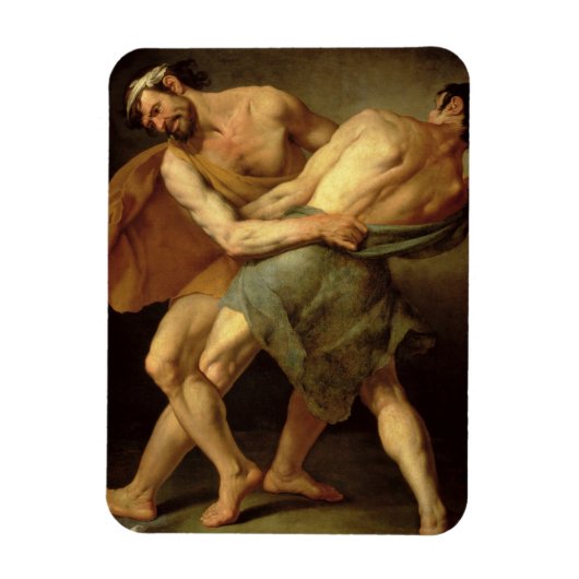Zwei Wrestler Magnet (Vertikal)