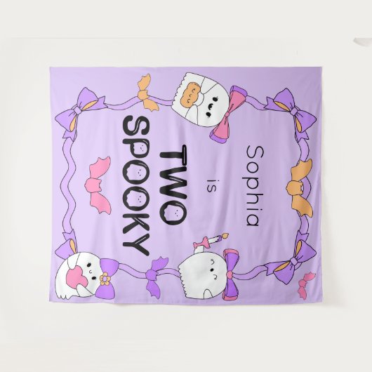 Zwei wunderschöne Halloween-Backdrop Tapestation Wandteppich (Vorderseite (Horizontal))