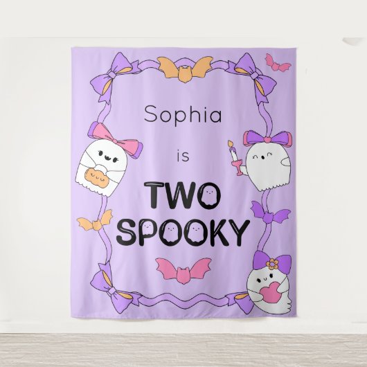 Zwei wunderschöne Halloween-Backdrop Tapestation Wandteppich (Vorderseite)