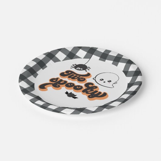 Zwei wunderschöne Halloween-Teller zum zweiten Geb Pappteller (Schrägansicht)