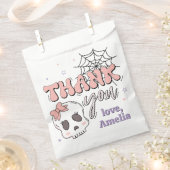 Zwei wunderschöne Niedliche Pink Halloween Geburts Geschenktütchen (Ausgeschnitten)