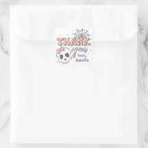 Zwei wunderschöne Niedliche Pink Halloween Geburts