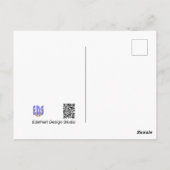 Zwei wunderschöne Swans Valentines Postcard Postkarte (Rückseite)