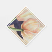 Zwei wunderschöne Tulips-Party Serviette (Ecke)