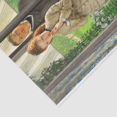 Zwei Zahlen an einer Tür, der Vorschlag von J. Tis Seidenpapier (Ausschnitt)