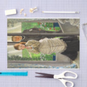 Zwei Zahlen an einer Tür, der Vorschlag von J. Tis Seidenpapier (Handwerk)