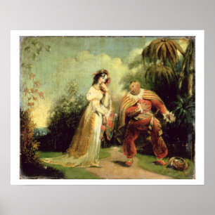 Zwei Zahlen im türkischen Kostüm in Ostländer Poster