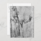 Zwei Zahlen Postkarte (Vorne/Hinten)