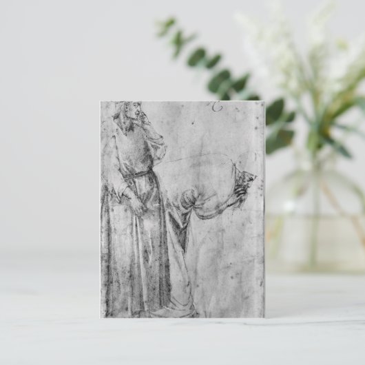 Zwei Zahlen Postkarte (Stehend Vorderseite)