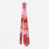 Zwei zarte rosa Rosen Krawatte (Rückseite)