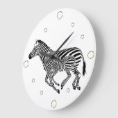 Zwei Zebra-Uhr Große Wanduhr (Winkel)