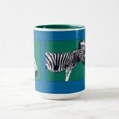 Zwei Zebras-Hals und Neck/Z wie im Zebra #2 Tasse (Zentrum)