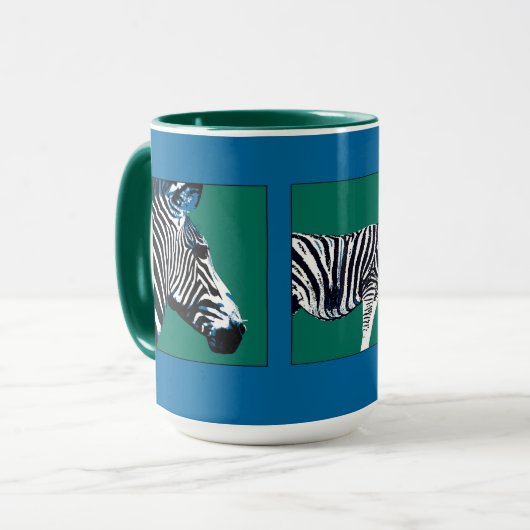 Zwei Zebras-Hals und Neck/Z wie im Zebra #2 Tasse (Vorderseite Links)