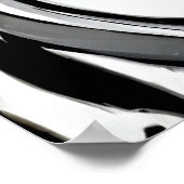 Zwei Zebras Modernes Kunstposter Poster (Ecke)