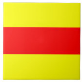 zwei Zeichen des maritimen Alphabets Fliese (Vorderseite)