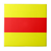 zwei Zeichen des maritimen Alphabets Fliese (Vorderseite)