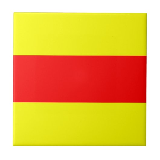 zwei Zeichen des maritimen Alphabets Fliese (Vorderseite)